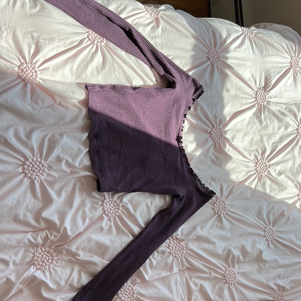 Purple Long Sleeve Top